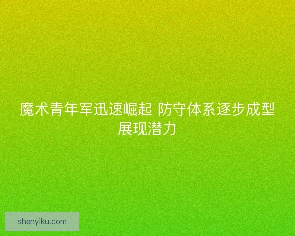 魔术青年军迅速崛起 防守体系逐步成型展现潜力